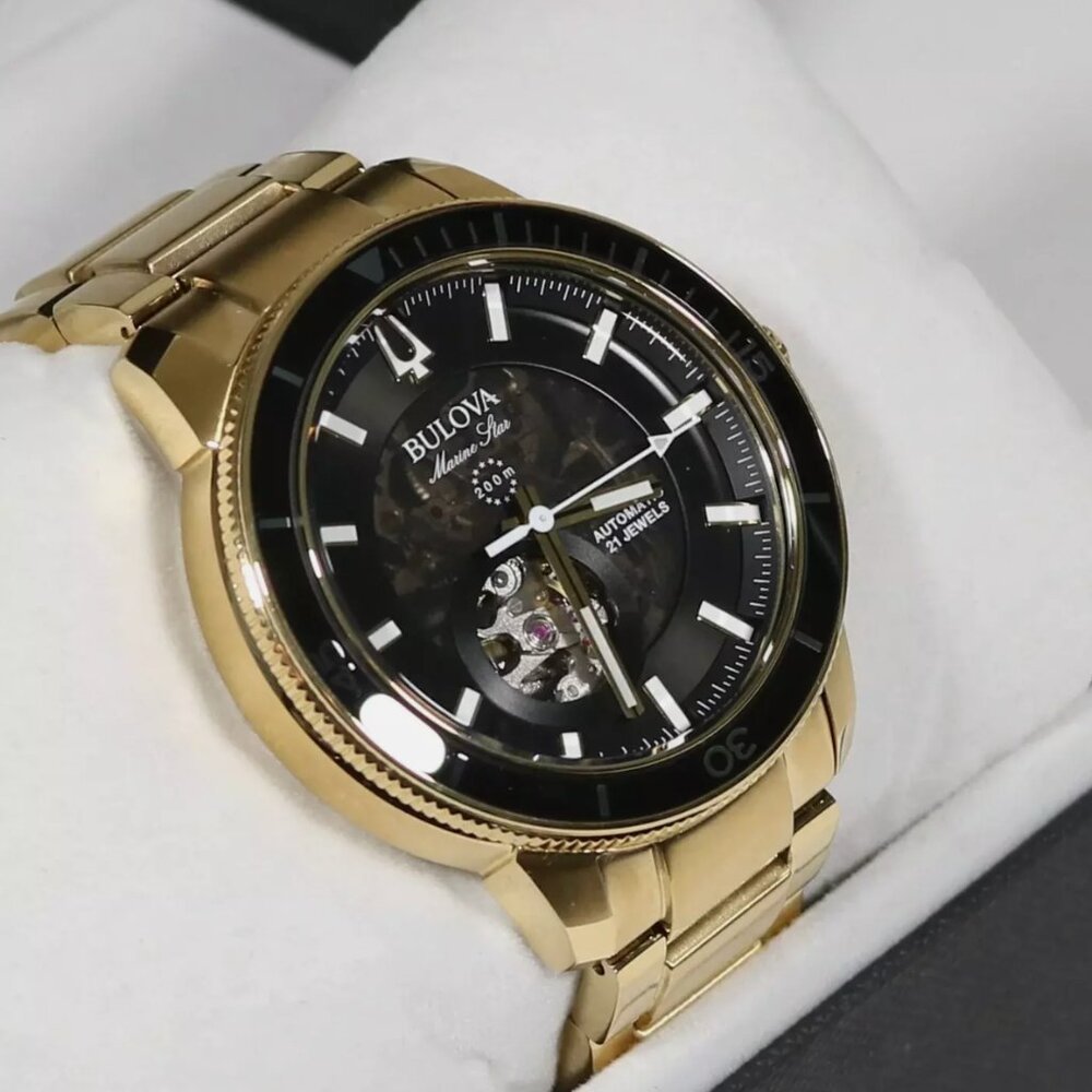 Bulova Marine Star Gold Watch